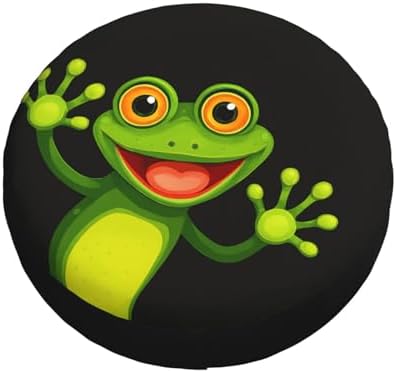 Merry Green Frog Spare Tire Cover Weatherproof Universal Wheel Protectors Wheel - Image 3