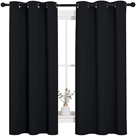 NICETOWN Black Blackout Curtains by NICETOWN