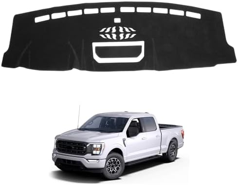 Dash Cover Mat Compatible with Ford F150 2021 2022 2023 Dashboard Cover by HPEVA