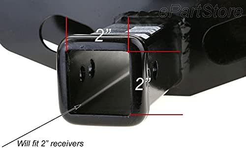 American Red Flag Metal Trailer Hitch Cover - Image 3