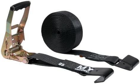Mytee Products 20 Pack 2" x30' Black Ratchet Straps - Image 3