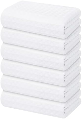 Homaxy Microfiber Waffle Weave Kitchen Towels, 6 Pack by Homaxy