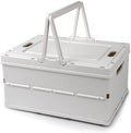 Collapsible Storage Crate, Foldable Plastic Basket by Vivikivi