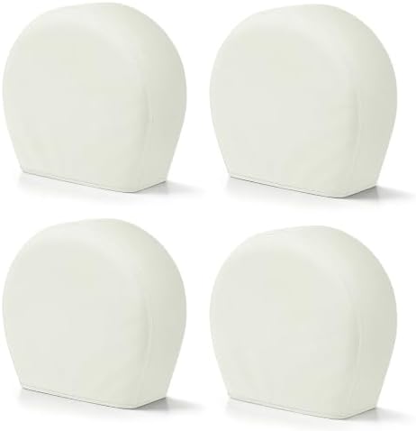 Explore Land Tire Covers 4 Pack Fit Tire Diameters 29-31.75 inch, Off White by ExploreLand