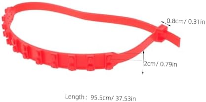 20 Piece Reusable Rubber Zip Tie Tire Snow Chains - Image 2