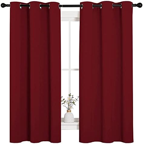 NICETOWN Burgundy Red Blackout Curtains by NICETOWN