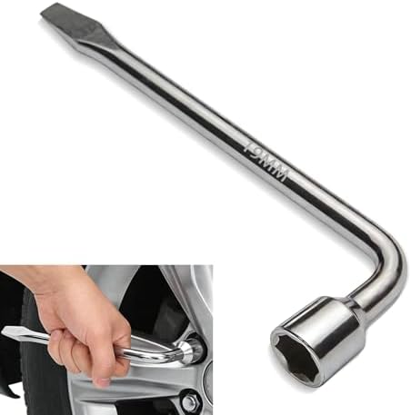 19mm Car Spare Tire Lug Wrench, L-Shaped Socket Tire Wrench by Unknown