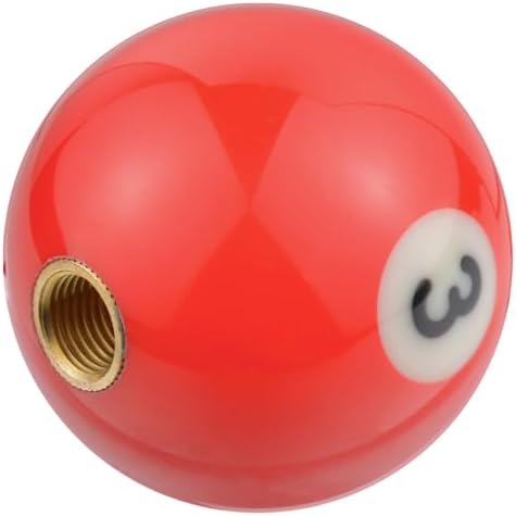 3 Ball Billiard Shift Knob Polished Car Racing Gear Shifter Grip - Image 4