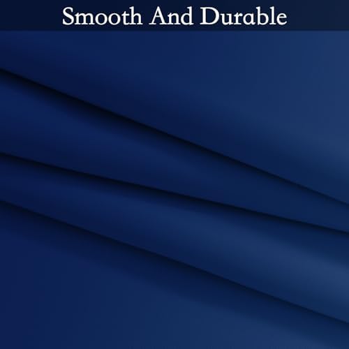 SimpleHome Ombre Royal Blue to Grey White Curtains - Image 7