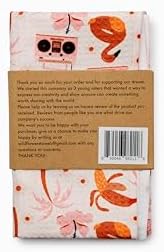 Wildflowers Microfiber Kitchen Towels | Flamingo Flowers | Waffle Fabric Tea - Image 2