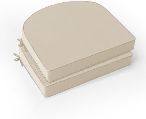 Outdoor Chair Cushions Set of 2: Waterproof & Fade Resistant Patio Furniture by SUMMSUN