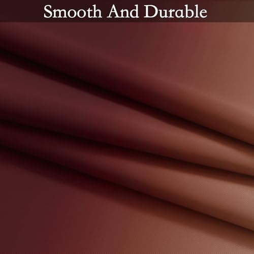 SimpleHome Ombre Curtains Red to Grey White - Image 7