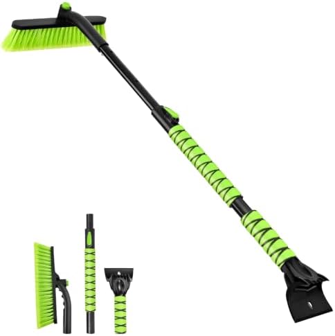 44 in Extendable Snow Brush and Ice Scraper by OUSHASAA
