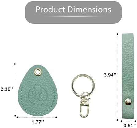 Leather Key Fob Holder, Access Card Key Chains RFID Protector, NFC Smart Key - Image 4