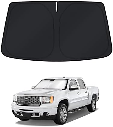 KUST Windshield Sun Shade for Chevrolet Silverado/GMC Sierra 2007-2011 2012 by KUST