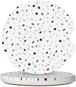 Abstract Pattern Car Coasters for Cup Holders, 2 Pack Car Cup Holder Coasters by Unknown