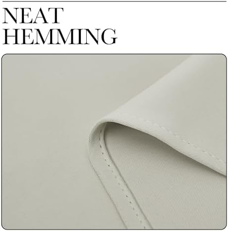 NICETOWN Bone White Room Darkening Curtains - Image 6