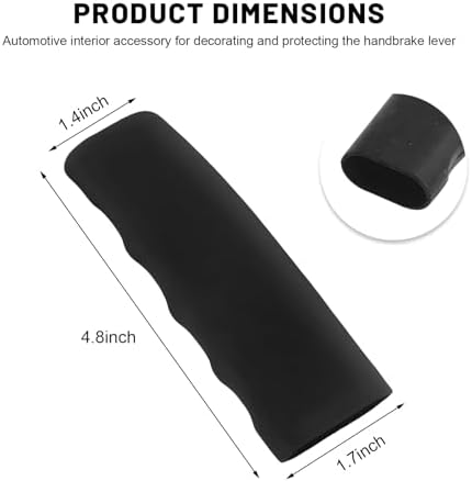 Car Handbrake Cover, Waved Shaped Auto Hand Brake Protector Comfortable Handle - Image 2