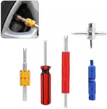 5 PCS Valve Core Removal Tool Kit, Heavy-Duty Schrader Valve Stem Puller by Unknown