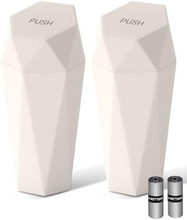 HOTOR Car Trash Can with Lid, 2 Pack by HOTOR