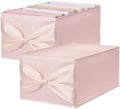 Gerrii 2 Pcs Pink Bow Storage Bins, 13.8" x 9.8" x 7.9" by Gerrii