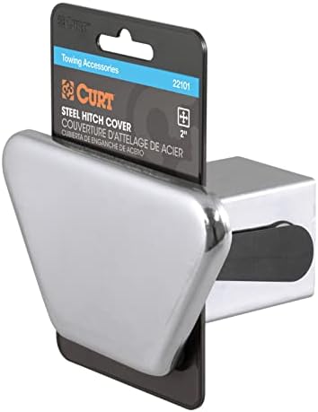 CURT 22101 Chrome Steel Trailer Hitch Cover, Fits 2-Inch Receiver by CURT