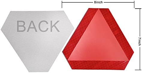 Slow Moving Vehicle Sign 4 Pack 7" x 8" Diamond Grade Reflective Slow Moving - Image 2