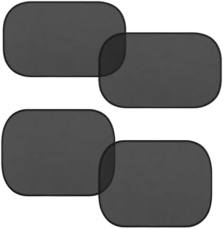 4 PCS Car Sun Shades, Foldable Auto Rear Side Window Cover Backseat Sunshade by Unknown