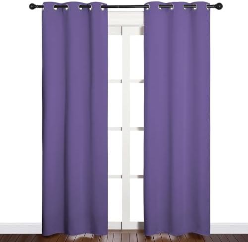NICETOWN Window Curtain Panels, Thermal Insulated Solid Grommet Blackout - Image 2