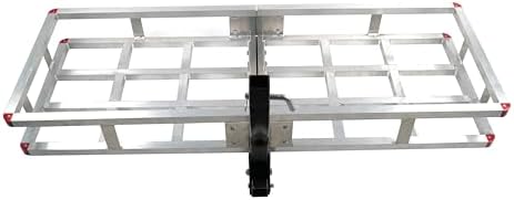 60 x 20 x7 Aluminum Cargo Carrier Hitch Mount | 500lb Heavy Duty Folding - Image 2