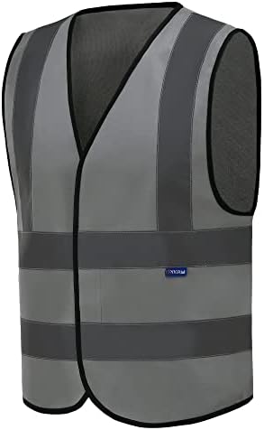 AYKRM 12 colour High visibility viz vest hi vis viz reflective work by AYKRM