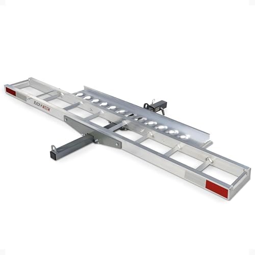 Black Widow Aluminum Motorcycle Hitch Carrier by BlackWidow