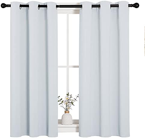 NICETOWN Greyish White Blackout Curtains by NICETOWN