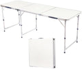 6ft Portable Folding Table, Lightweight 3-Fold Outdoor Picnic Table by Unknown