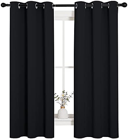 NICETOWN Black Blackout Curtains by NICETOWN