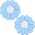 2-Pack Car Cup Holder Coaster Inserts, Daisy Shape, 2.75 Inch Non-Slip Silicone by MEAJOO
