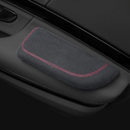 Italian Alcantara Style Fur Car Elbow Rest Pad - Image 2