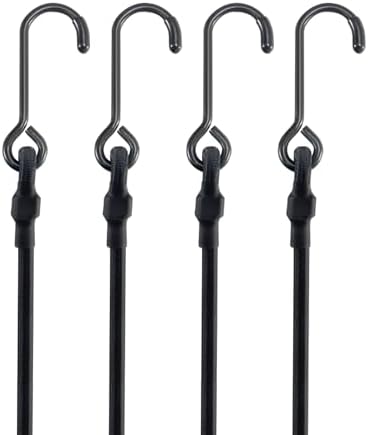 Lucky Straps 10" Short Mini Heavy Duty Bungee Cords, 180 Lbs, 8 Pack by LuckyStraps