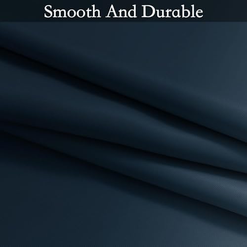 SimpleHome Ombre Navy Blue to Grey White Curtains - Image 6