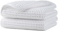 Microfiber Waffle Hand Towels, 2 Pieces, Fast Drying, Lint Free 430 GSM by Unknown
