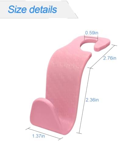 Osilly Car Seat Headrest Hook, 4 Pack Auto Seat Hanger Storage Organizer - Image 2