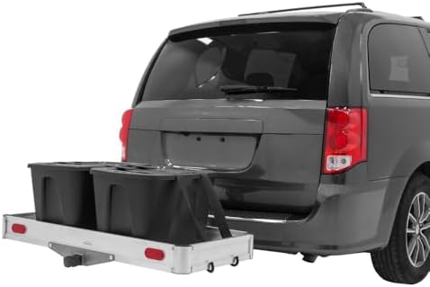 Elevate Aluminum Cargo Carrier, 500 lb, Folding Hitch Rack - Image 3