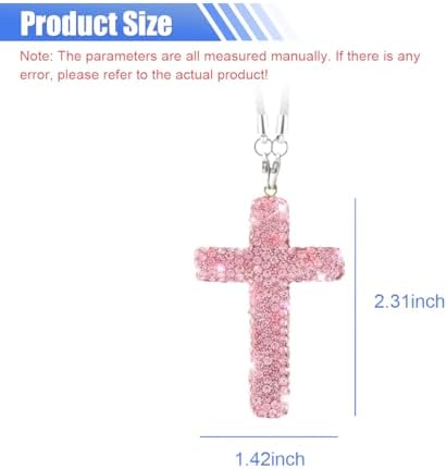 ZIMISI Bling Cross Car Hanging Ornament - Image 2