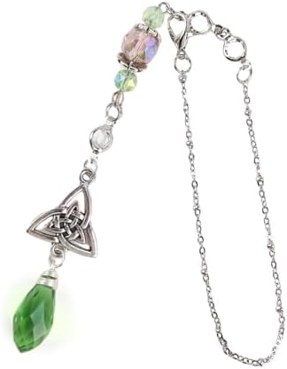 Celtic Knot Irish Green Crystal Rearview Mirror Charm Suncatcher by LuneClat