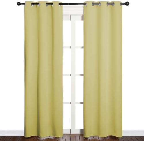 NICETOWN Window Curtain Panels, Thermal Insulated Solid Grommet Blackout - Image 2