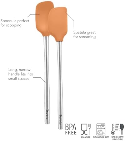 Tovolo Flex Core Silicone Spatula Spoonula Set of 2 - Image 4