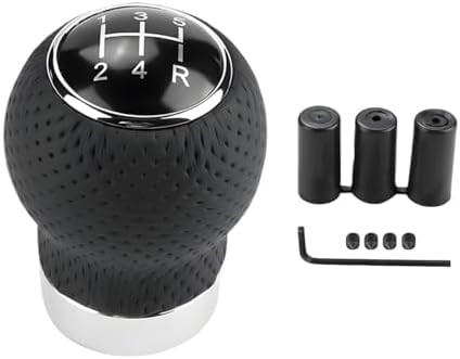 ZIMISI 5-Speed Car Shift Knob, Leather Shift Knob Lever Kit, Automatic or by Unknown