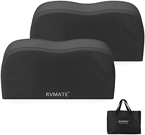 RVMATE RV Tire Covers, Dual Axle Wheel Cover 2 Pack, Fits 24"-27" Dia. Tire by RVMATE