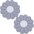 2-Pack Car Cup Holder Coaster Inserts, Daisy Shape, 2.75 Inch Non-Slip Silicone by MEAJOO