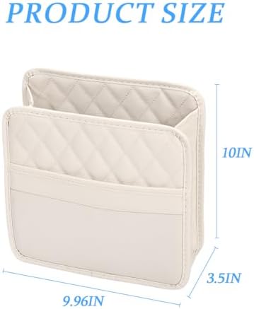 Car Seat Back Organizer, Leather Multipurpose Collapsible Vehicle Backseat - Image 2